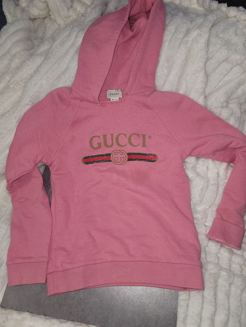 Gucci Pink Hoodie Sweatshirt XXS/XS - Picture 3 of 8